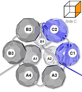 Illustration of beading stitch Side C 